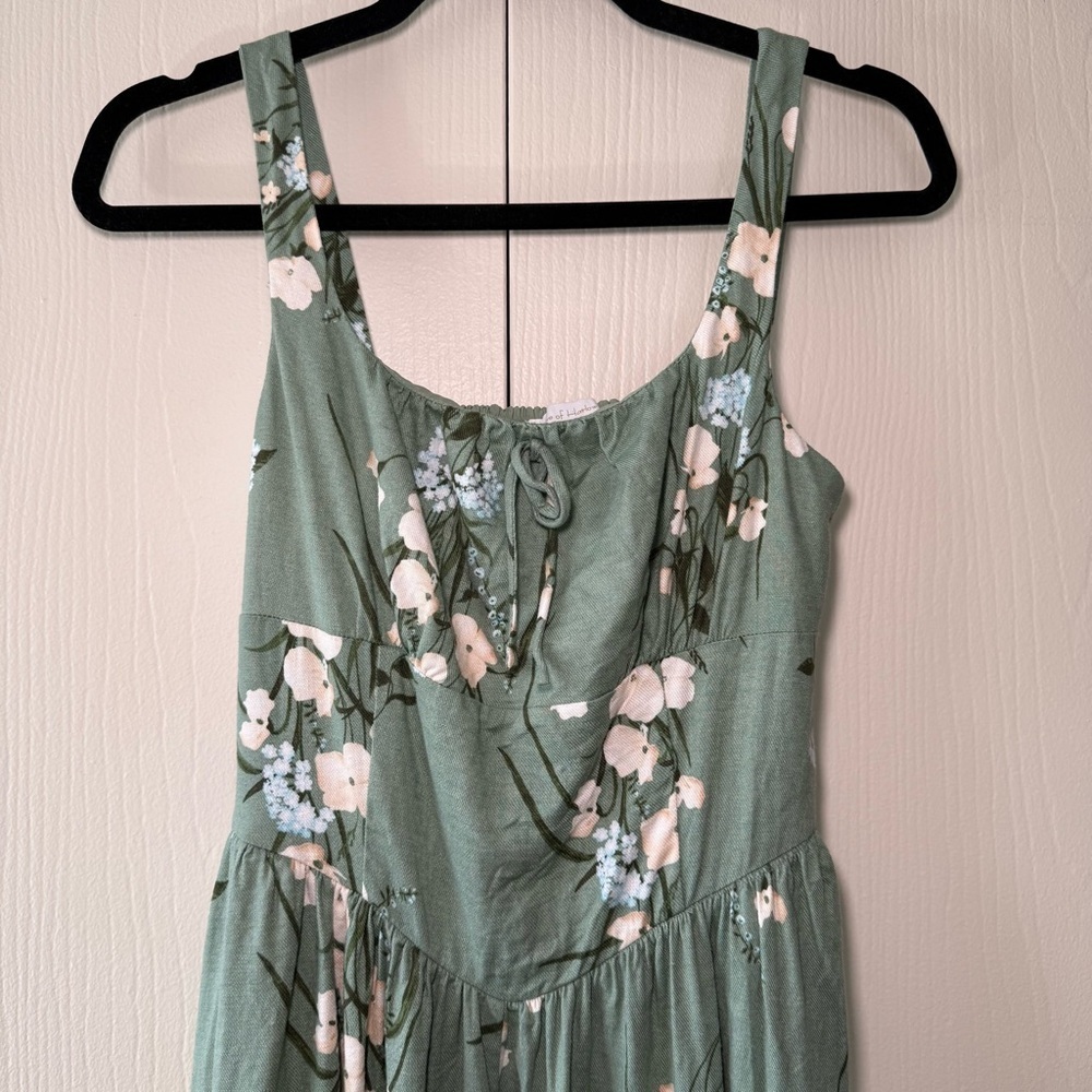 House of Harlow 1960 Midi Green Floral Dress - Picture 2 of 8